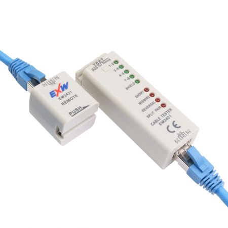 RJ45 Ethernet LAN Kablosu Test Cihazı